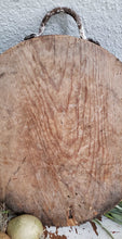 Load image into Gallery viewer, Authentic Antique Small Round Turkish Bread Board | Vintage Character