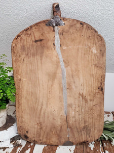 Authentic Antique Large Turkish Bread Board | Vintage Character