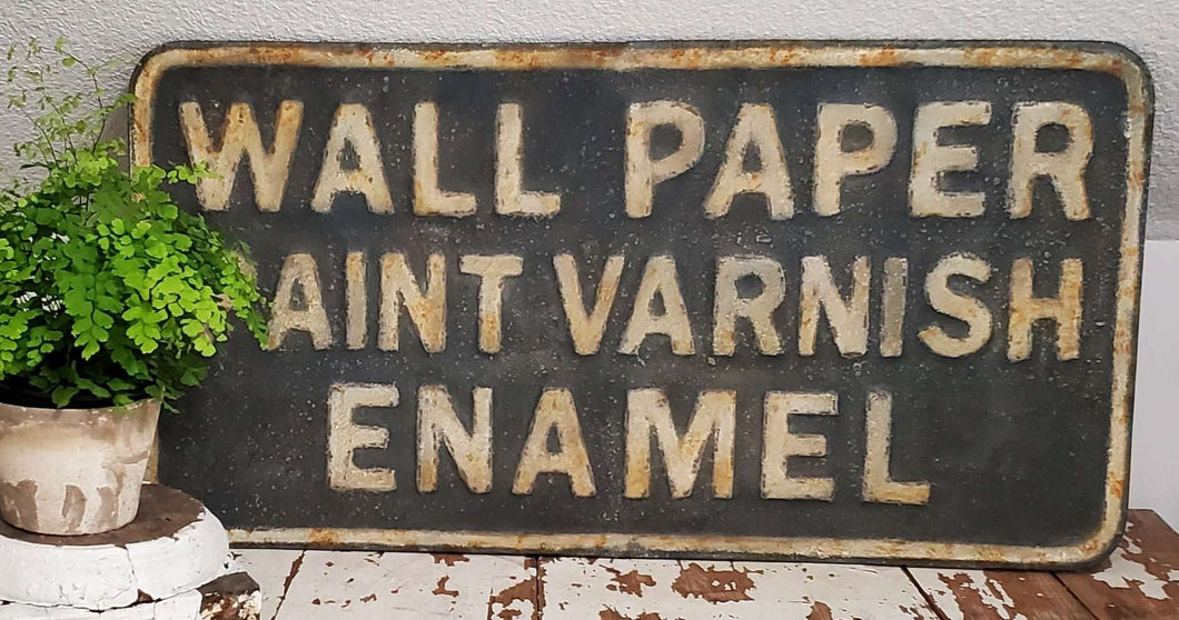 Antique Style Paint and Varnish Sign | Vintage Character