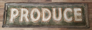 Antique Style Produce Sign | Vintage Character