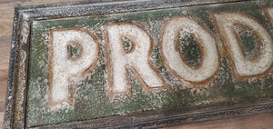 Antique Style Produce Sign | Vintage Character