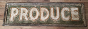 Antique Style Produce Sign | Vintage Character
