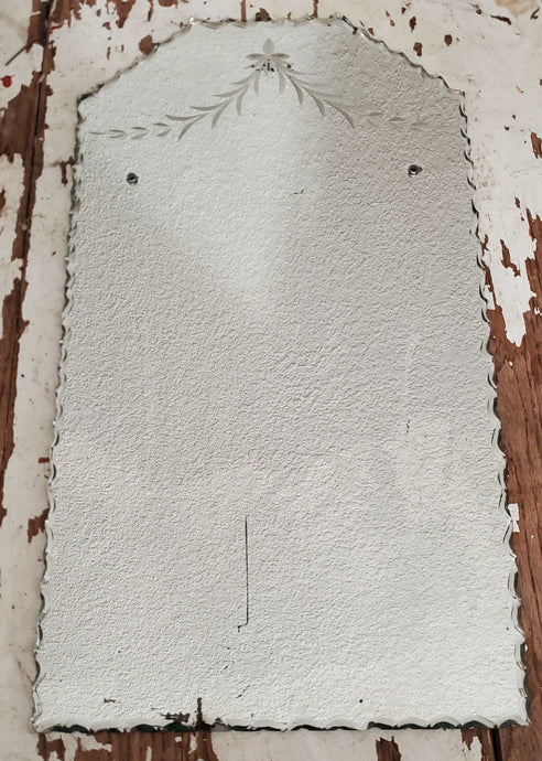 Antique Pie Crust Mirror