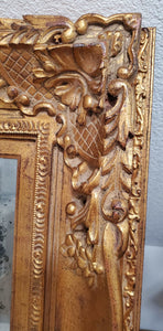 Antique Gold Ornate Mirrored Frame