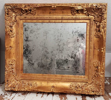 Load image into Gallery viewer, Antique Gold Ornate Mirrored Frame