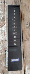 Vintage Metal Timecard Holder