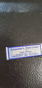 Vintage Metal Timecard Holder