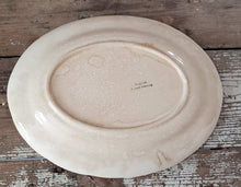 Load image into Gallery viewer, Antique Ivory Stained Ironstone Platter