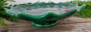 Vintage Ceramic Holly Berry Cake Stand
