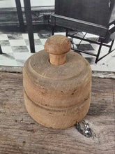 Load image into Gallery viewer, Antique Wood Round Butter Mold ~ Pineapple