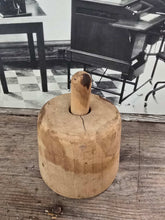 Load image into Gallery viewer, Antique Wood Round Butter Mold ~ Motif