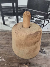 Load image into Gallery viewer, Antique Wood Round Butter Mold ~ Motif