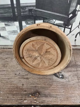 Load image into Gallery viewer, Antique Wood Round Butter Mold ~ Flower