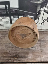 Load image into Gallery viewer, Antique Wood Round Butter Mold ~ Cow
