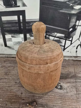 Load image into Gallery viewer, Antique Wood Round Butter Mold ~ Cow
