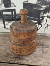 Load image into Gallery viewer, Antique Wood Round Butter Mold ~ Flower