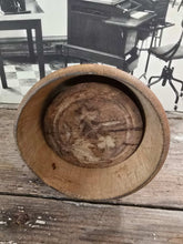 Load image into Gallery viewer, Antique Wood Round Butter Mold ~ Flower