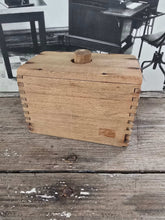 Load image into Gallery viewer, Antique Wood Square Butter Mold ~ Stars