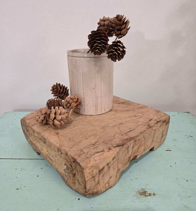 Vintage Chopping PINE Board Pedestal