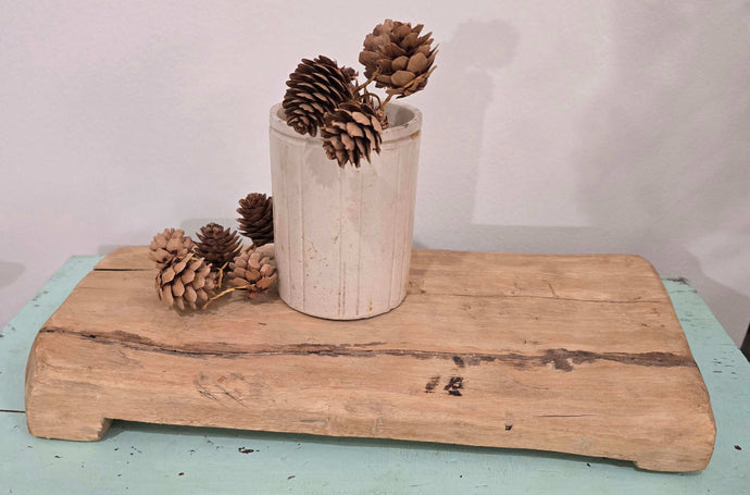 Vintage Chopping PINE Board Pedestal