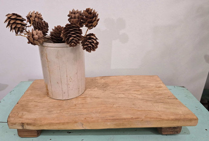 Vintage Chopping PINE Board Pedestal
