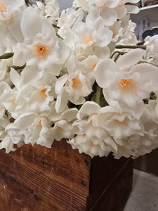 Faux Paper White Easter Narcissus Flower Bunch