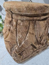 Load image into Gallery viewer, Antique Wood Pillar Capital Base