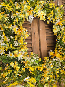 Spring 30" Wreath ~ Yellow