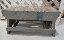 Load image into Gallery viewer, Antique Chippy Stool ~ Gray