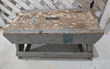 Load image into Gallery viewer, Antique Chippy Stool ~ Gray