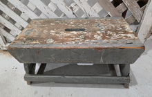 Load image into Gallery viewer, Antique Chippy Stool ~ Gray