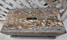 Load image into Gallery viewer, Antique Chippy Stool ~ Gray