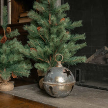 Load image into Gallery viewer, Jumbo Oversized Rustic Grey Sleigh Jingle Bell ~ Extra Large 11.25&quot;