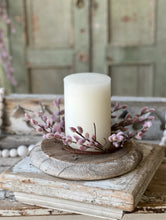 Load image into Gallery viewer, Blushing Pink Catkin Willow Bud Candle Ring