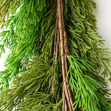 Load image into Gallery viewer, Christmas Cedar Pine 2 Toned Garland 6Ft