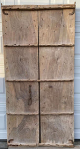 Antique Pair of Egyptian Wood Stripped Pordandar Pine Doors ~Ships Free | Vintage Character