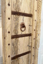 Load image into Gallery viewer, Antique Pair of Egyptian Wood Stripped Pordandar Pine Doors ~Ships Free | Vintage Character