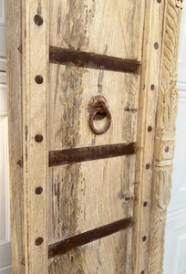 Antique Pair of Egyptian Wood Stripped Pordandar Pine Doors ~Ships Free | Vintage Character