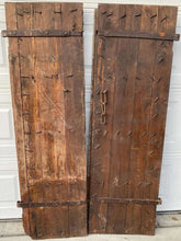 Load image into Gallery viewer, Antique Pair of Blue Pordandar Wooden Doors ~Ships Free | Vintage Character