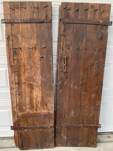 Antique Pair of Blue Pordandar Wooden Doors ~Ships Free | Vintage Character