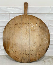 Load image into Gallery viewer, Authentic Antique Medium Round Turkish Bread Board | Vintage Character