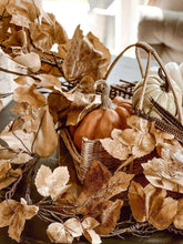 Load image into Gallery viewer, Old Maple Leaves 48&quot; Fall Stem/Spray/Branch Aged Dried Leaves | Vintage Character