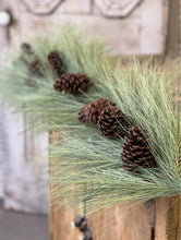Load image into Gallery viewer, Christmas Long Needle Pine 6 FT Garland | Vintage Character