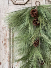 Load image into Gallery viewer, Christmas Long Needle Pine Swag | Vintage Character