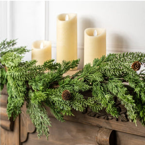 Christmas Juniper Arborvitae Pine 6 FT Garland | Vintage Character