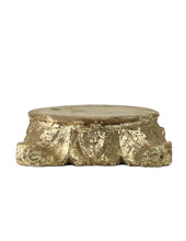 Load image into Gallery viewer, Antique Gold Leaf Wood Capital Pillar Base ~ Large