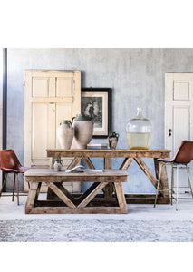 Timber Frame Wood Coffee Table | Vintage Character