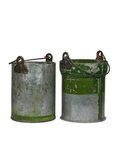 Load image into Gallery viewer, Short Vintage AMMO Canister Metal Bucket