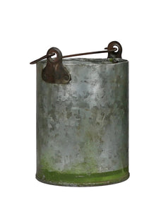 Short Vintage AMMO Canister Metal Bucket