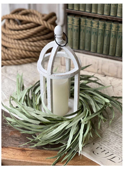 Green Grass Serene Shoals Candle Ring | Vintage Character